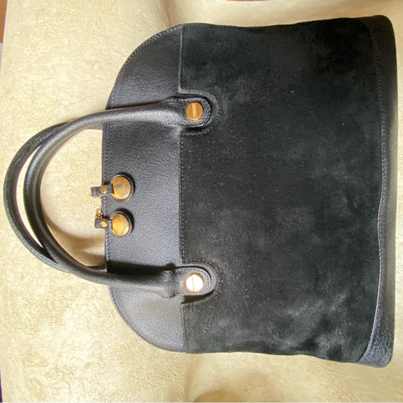 SISO Genuine Suede Leather Purse, Black - Picture 4 of 8